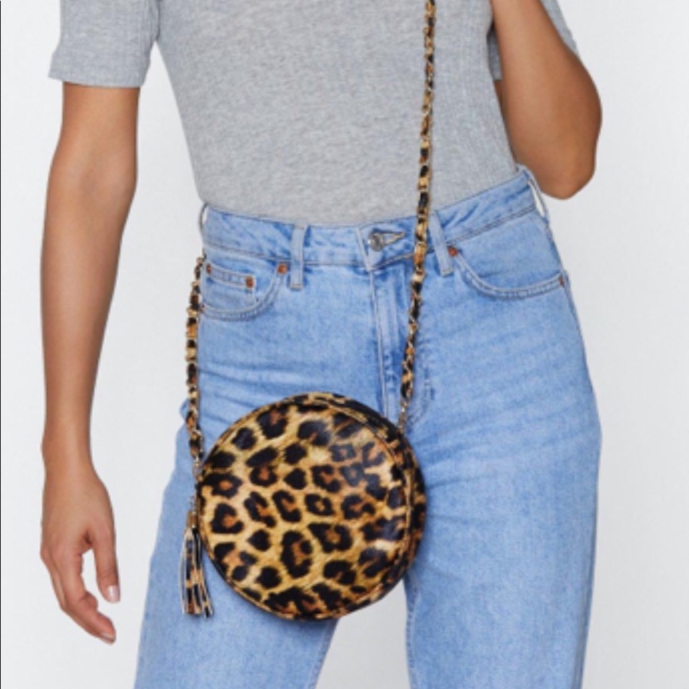 WANT Chain It In Cheetah Crossbody Bag